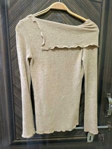Cozy Off-Shoulder Long Sleeve Top