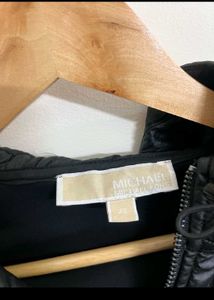 Michael Kors Black Hooded Active Jacket