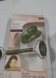 Facial Roller &amp; Massager Set + Oziva collagen tabl