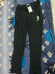 U.S. Polo Assn. Women's Dark Green Pants