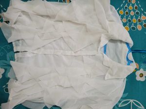 White Ruffle Blouse