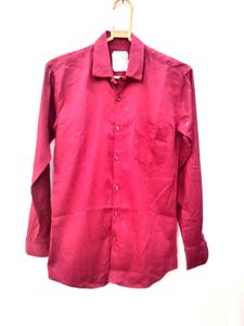 Men's Maroon Formal Shirt