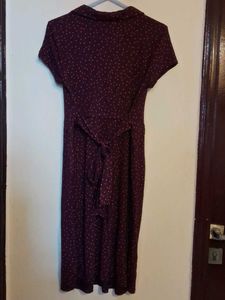 H&amp;M Chic Polka Dot Midi Dress