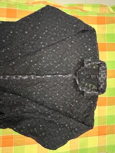 Men's Sparkly Button-Up Shirt