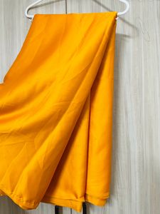 Mango Yellow Silk Saree