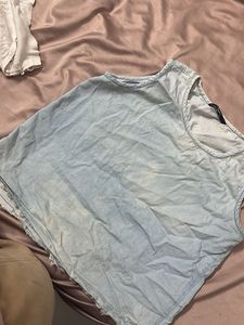 Light Blue Denim Top