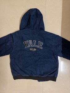 Men's Navy Blue Hooded Jacket
