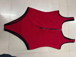 Red One-Piece Swimsuit