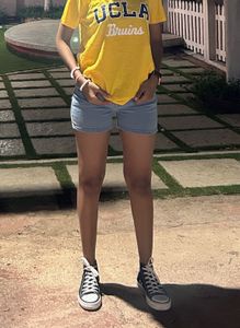 Light Wash Denim Shorts
