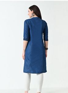 Stylish Blue Denim Kurta
