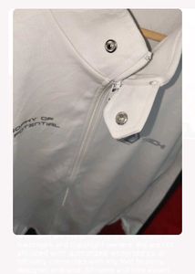 Men's White &amp; Black Track Jacket