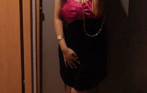 Chic Black & Pink Bow Party Dress