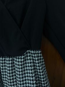 Chic Black &amp; Houndstooth Dress
