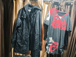 Stylish leather Jacket &amp; winter dress free