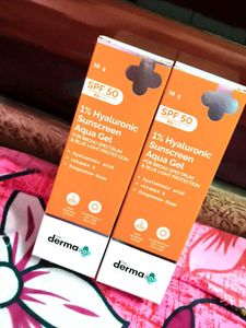 Pack of 2 The Derma Co 1% Hyaluronic Sunscreen Oil