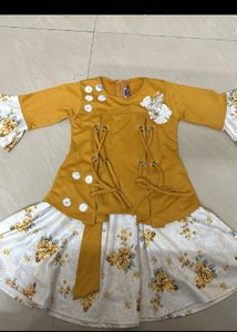 Elegant Floral Print Dress for Girls