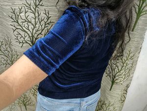 Fitted Jazz Blue Top