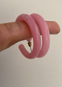 resin art hoop earrings