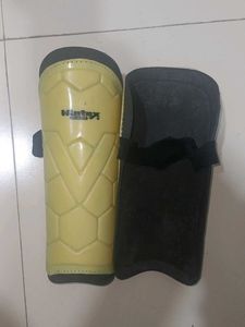 Yellow Shin Guards for football players