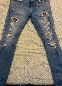 GAP Distressed Blue Denim Jeans