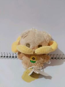 Cute Plush Toy with Sunflower Detail