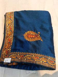 Elegant Blue Silk Saree