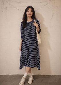Striped Midi Dress