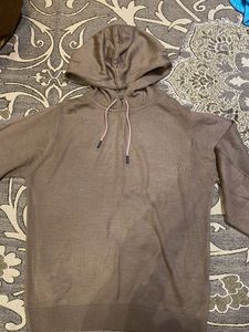 Brown Knit Hoodie