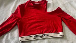 Tommy Jeans Cutout Long Sleeve Top