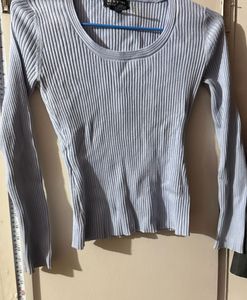 Ribbed Long Sleeve Top