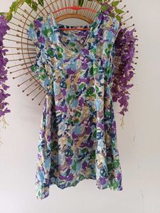 Boho Chic Floral Print Dress with pocket