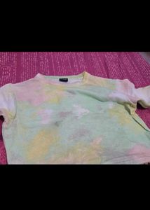 combo - tie dye cord set and flaid shirt dress