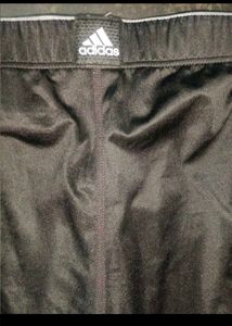 Adidas Black Shorts with Stripes