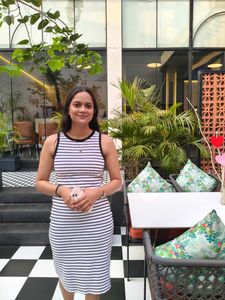 Striped Bodycon Midi Dress