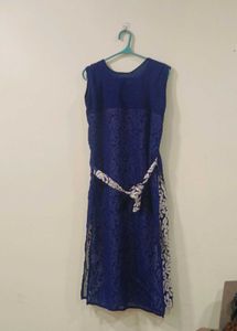 Elegant Blue Ethnic Gown