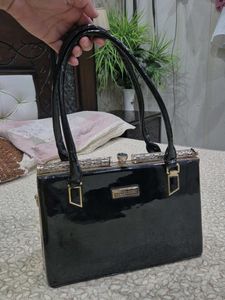Vintage Silver Rose Handbag