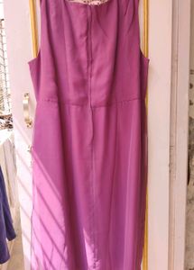 Elegant Purple Embellished Gown