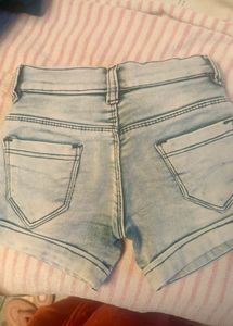 Jeans Shorts For 4 To 6 Years Girls