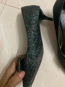 Sparkly Bow Ballet Flats