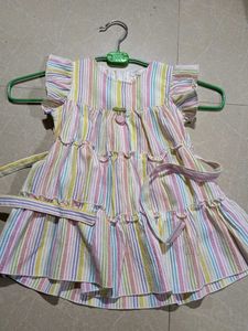 Adorable Striped Baby Girl Dress