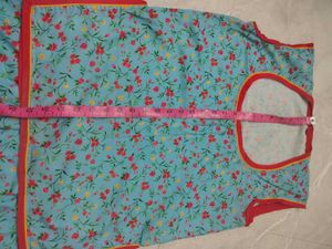 Blue Floral rajputi suit