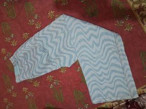 Unique Wavy Pattern Denim Jeans