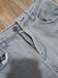 Grey Wash Denim Jeans
