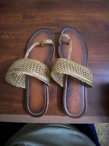 Woven Detail Flat Sandals