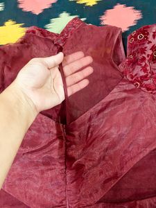 Stunning Maroon Ethnic Gown