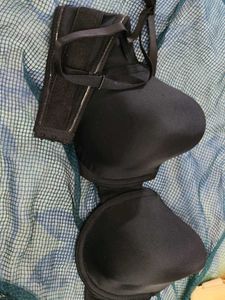 Black Strapless Bra