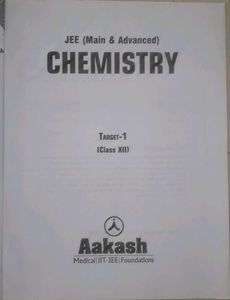 Aakash JEE Chemistry Books Targer-1&amp;2 - Class 12
