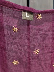 Wine Colour Indowestern Shrug