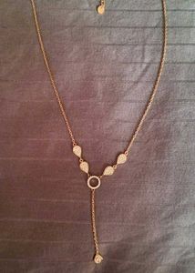 Elegant Rose Gold Diamond shape Necklace