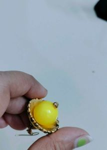 Yellow Jhumka Earrings